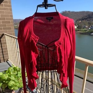 Express medium ruffly cardian.